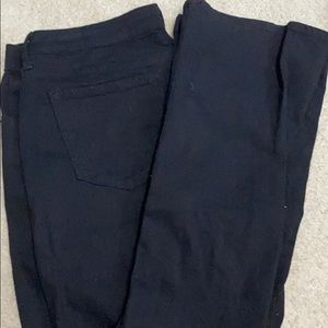 Black boot cut jeans